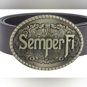 USMC Marine Corps Semper fi Belt Buckle Choose color